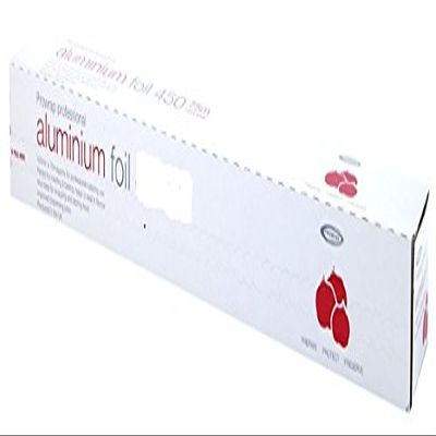 6 x Aluminium Foil in cutter box 12" Roll (300mm x75m)