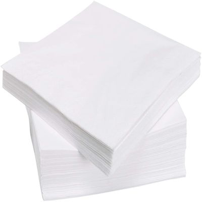 Napkins 5000 x WHITE 1ply (10x500) (30cm x 30cm) (free P&P on all products)