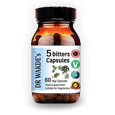 DR WAKDE'S 5 Bitters Capsules (Pancha-tikta) | 60 Veg Caps | Deep Detox* | Plant-Based Supplement | Vegan | All Natural