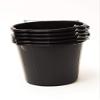 10 x Black Builders Bucket Plastic 3 Gallon 14 Litre 14L Strong Water Mixing Storage view 3