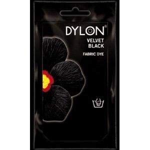 4 x Dylon Velvet Black 50g Coloured Hand Wash Fabric Clothes Dye