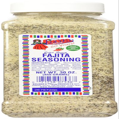 Bolner's Fiesta Extra Fancy Fajita Seasoning, 30-Ounce Plastic Canister by Bolner?s Fiesta