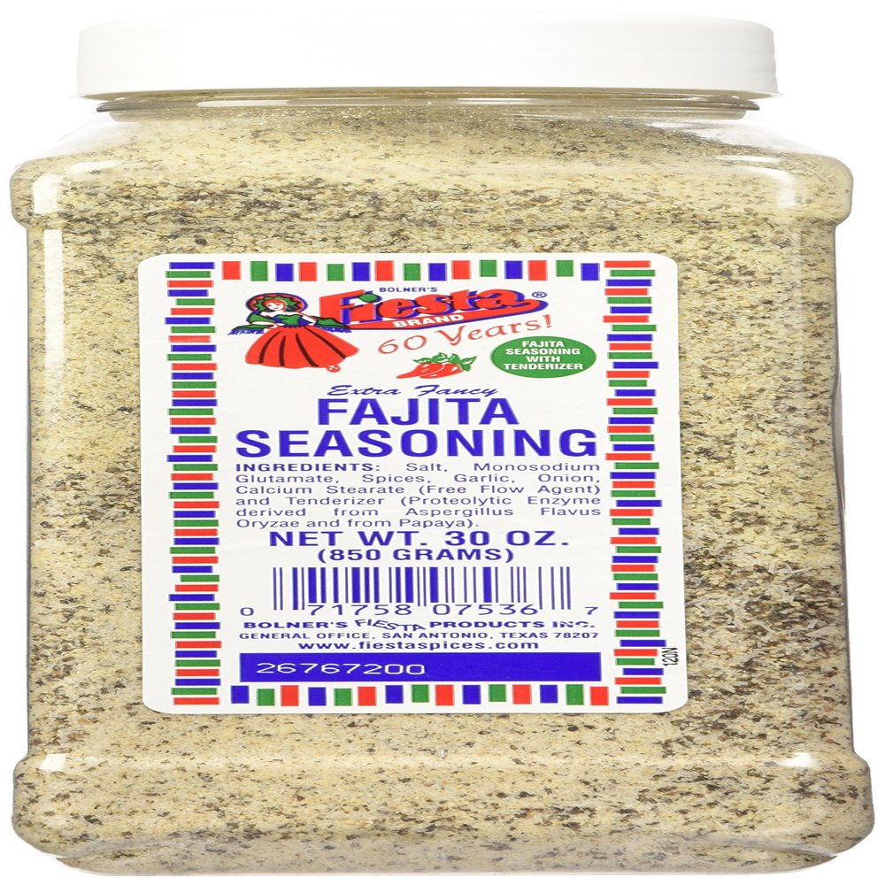 Bolner's Fiesta Extra Fancy Fajita Seasoning, 30-Ounce Plastic Canister by Bolner?s Fiesta