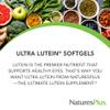 NaturesPlus Ultra Lutein - High Potency Lutein Supplement with Zeaxanthin - Higher Absorption, Science Backed FloraGlo from Marigold, One A Day - Gluten Free - 60 Softgel Capsules view 3