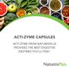 NaturesPlus ActiZyme - Digestive Enzyme Supplement with Pro & Prebiotics, Bromelain, Lactase, Legumase, Proteolitic Enzymes - Gluten Free, Vegan - 90 Capsules view 2