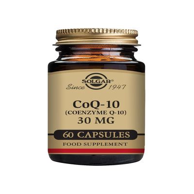 Solgar CoQ-10 (Coenzyme Q-10) 30 mg Vegetable Capsules - Pack of 60 - Helps Reduce Effects of Aging - Supports Energy Production - Vegan, Gluten Free and Kosher