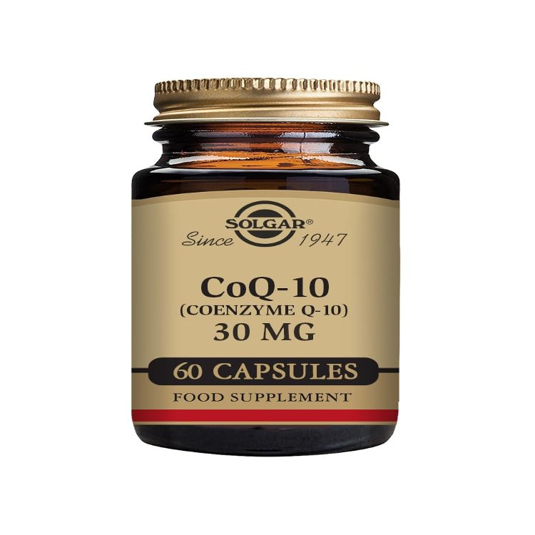Solgar CoQ-10 (Coenzyme Q-10) 30 mg Vegetable Capsules - Pack of 60 - Helps Reduce Effects of Aging - Supports Energy Production - Vegan, Gluten Free and Kosher