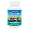 NaturesPlus Animal Parade Calcium Childrens Chewable - Calcium Supplement for Kids Natural Vanilla Flavour - Vegan, Gluten Free - 90 Chewable Animal Shaped Tablets view 1