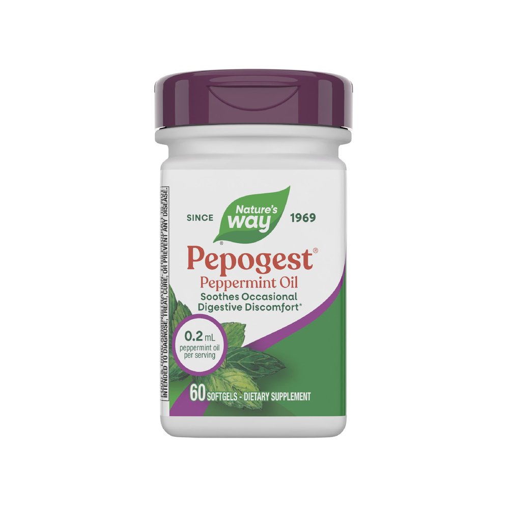 Nature's Way Pepogest Peppermint Oil 60 Softgels. (Pack of 1)