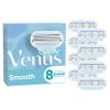 Gillette Venus Smooth Razor Blades Women, Pack of 8 Razor Blade Refills, Lubrastrip with A Touch of Botanical Oils view 1