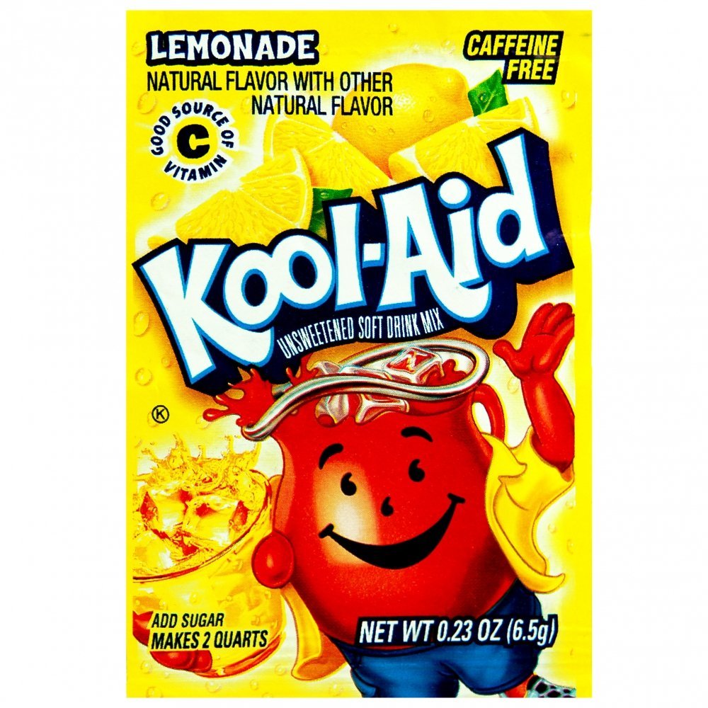 Kool Aid Lemonade Unsweetened Drink Mix 6.5g Sachet