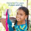 RADIUS Kids Toothbrush, Right Hand, Age 6 Years and up - Assorted Colours. - 6 Count view 3