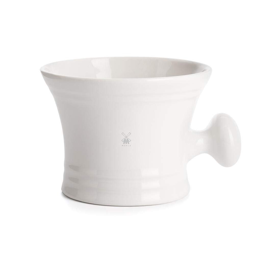 MHLE White Porcelain Shaving Bowl with Handle (RN4)