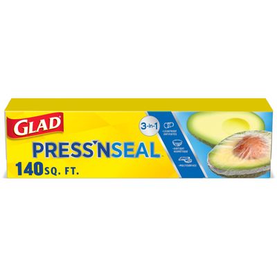 Glad Sealable Plastic Wrap with Griptex, Value Size 140 sq ft