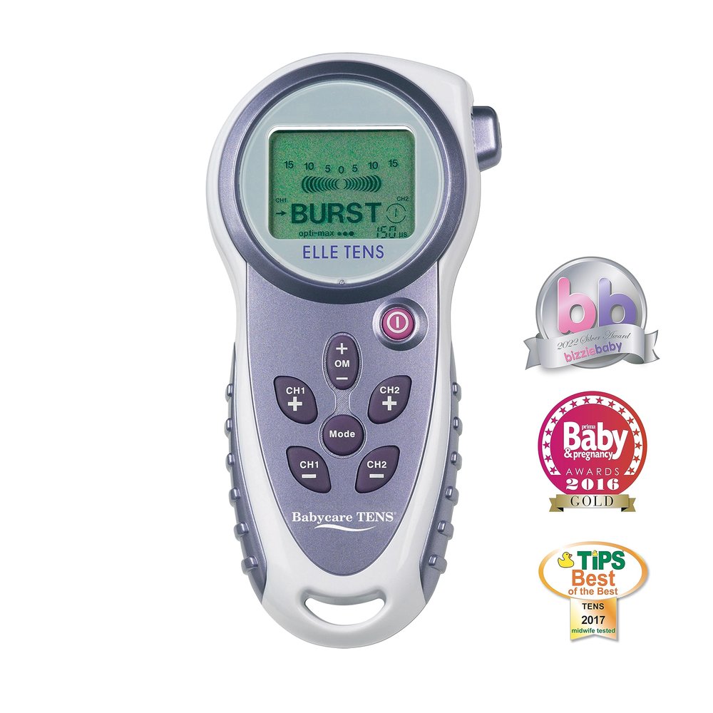 Babycare TENS Elle TENS Maternity TENS Machine for Labour & Pregnancy Pain Relief, Dual Channel, Birth Mode, Includes Electrodes & Batteries