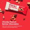 think! Protein Bars, High Protein Snacks, Gluten Free, Kosher Friendly, Chunky Peanut Butter, Nutrition Bars, 2.1 Oz per Bar, 10 Count (Packaging May Vary) view 3