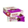 think! Protein Bars, High Protein Snacks, Gluten Free, Kosher Friendly, Chocolate Fudge, Nutrition Bars, 2.1 Oz per Bar, 10 Count (Packaging May Vary) view 1