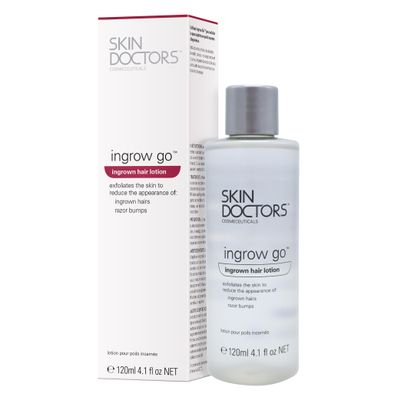 Skin Doctors Ingrow Go Lotion | Ingrown Hair Treatment | Reduces Razor Burns & Bumps I Use on Legs, Bikini Line, Underarm & face | 120ml