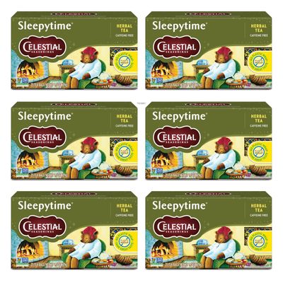 Celestial Seasonings Herbal Tea, Sleepytime, 20 Count (Pack of 6)