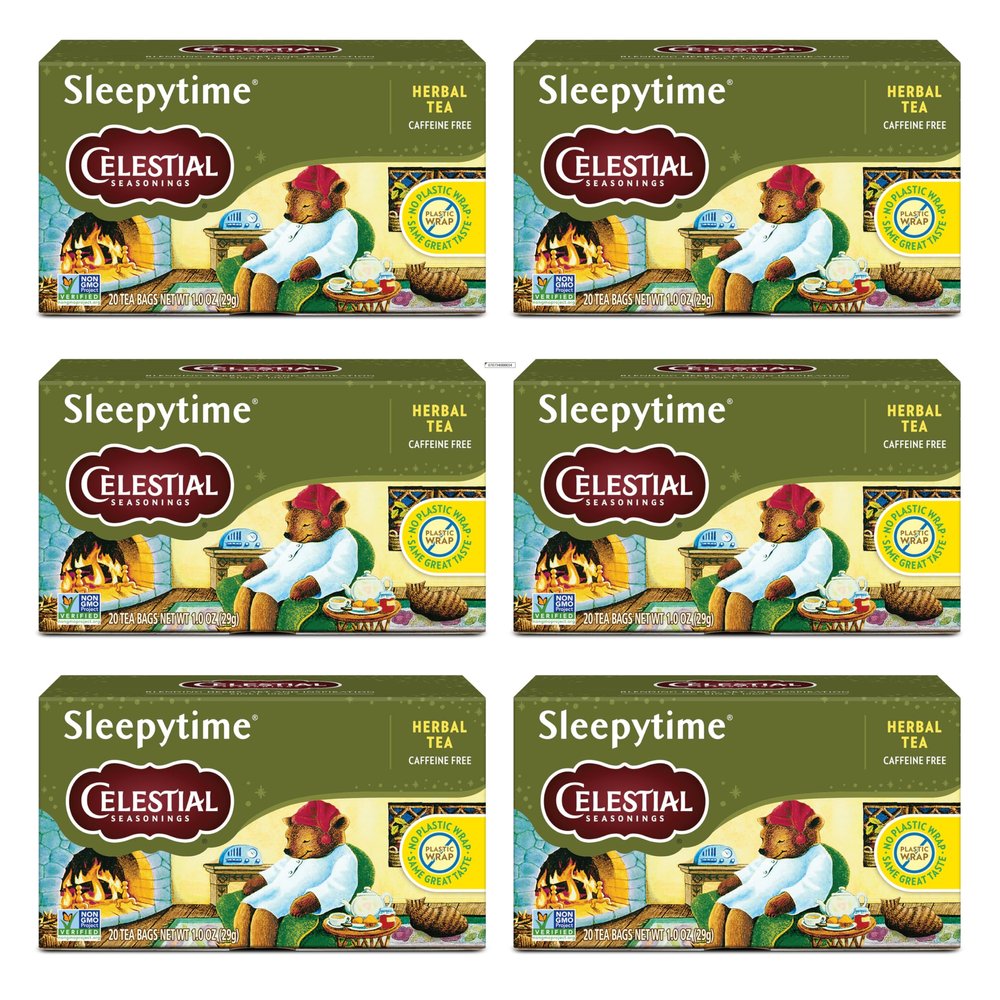 Celestial Seasonings Herbal Tea, Sleepytime, 20 Count (Pack of 6)