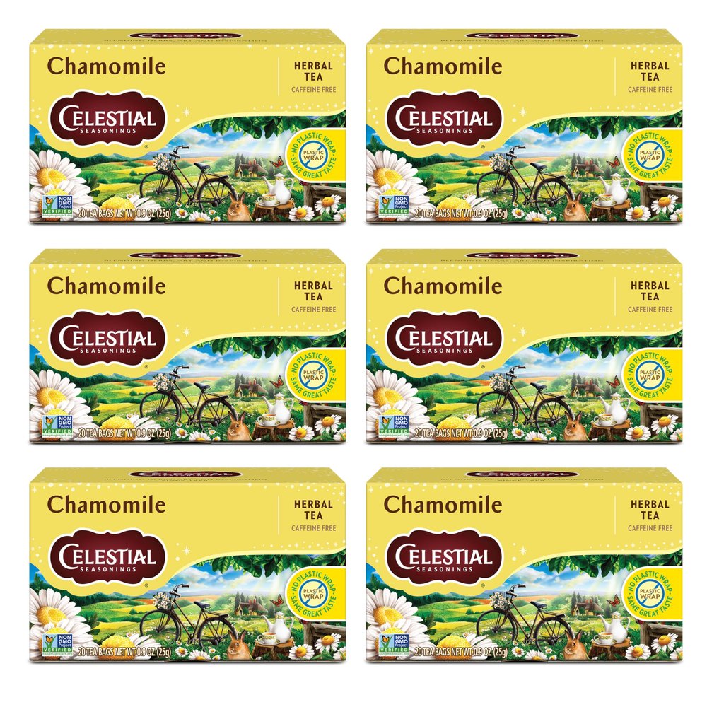 Celestial Seasonings Chamomile Tea, 20 Count (Pack of 6)