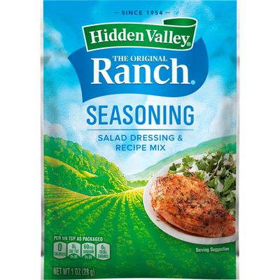 Hidden Valley Original Ranch Salad Dressing and Seasoning Mix, 1.0 Ounce (Pack of 24)