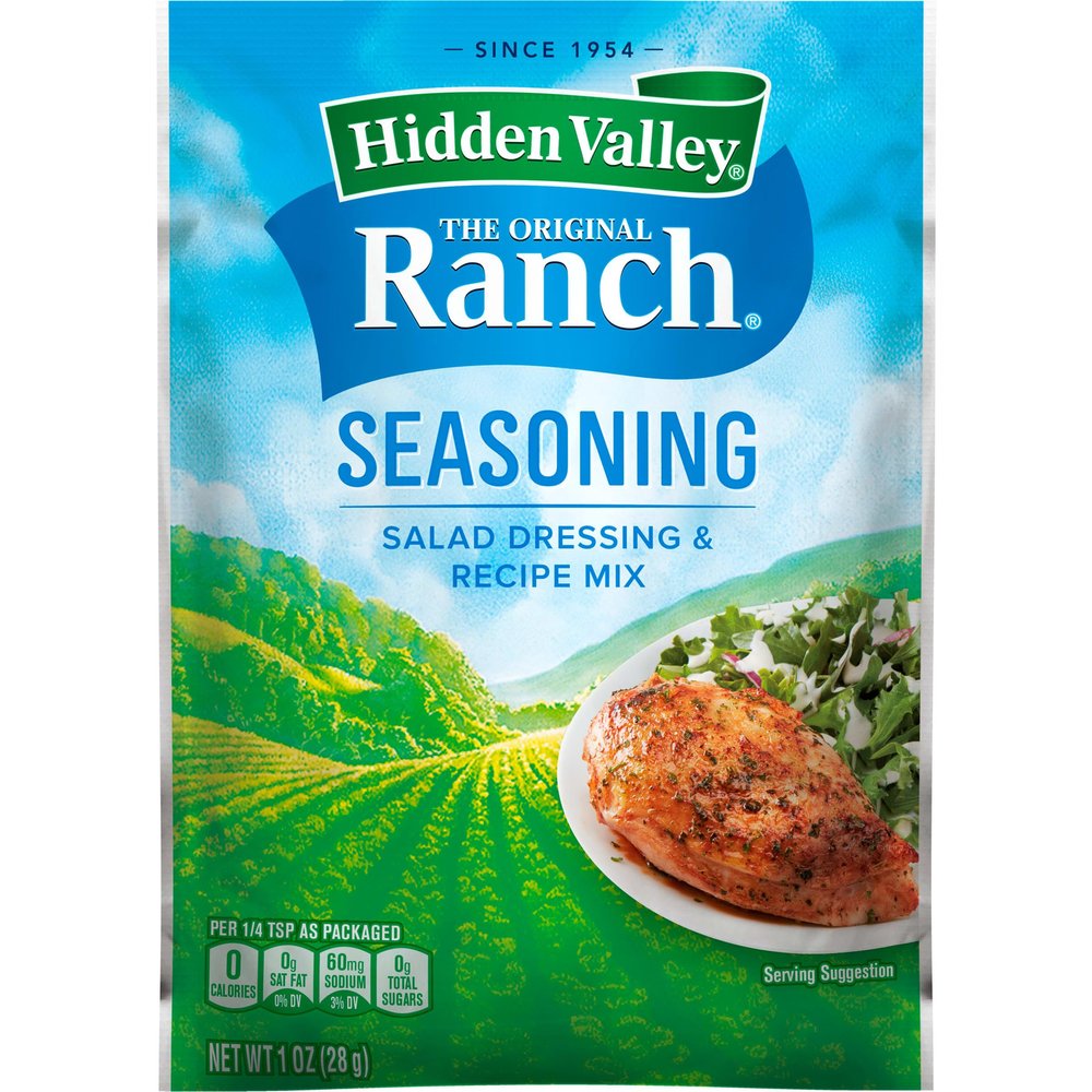 Hidden Valley Original Ranch Salad Dressing and Seasoning Mix, 1.0 Ounce (Pack of 24)