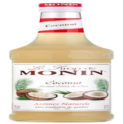 MONIN Premium Coconut Syrup 700 ml for Coffee and Cocktails. Vegan-Friendly, Allergen-Free, 100% Natural Flavours and Colourings