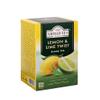 Ahmad Tea Lemon & Lime Fruit Black Tea | Black Tea - 6 x 20 Teabag Sachets view 3