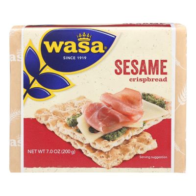 Wasa Sesame Crispbread, 7 Ounce (Pack of 12)