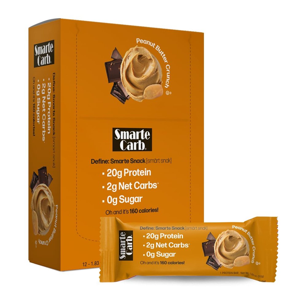 Smarte Carb Peanut Butter Crunch Bar 1.76 Ounces (Case of 12)