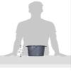 Replacement Commode bucket with Lid, 12 qt. / 2 gallon by Medline view 2