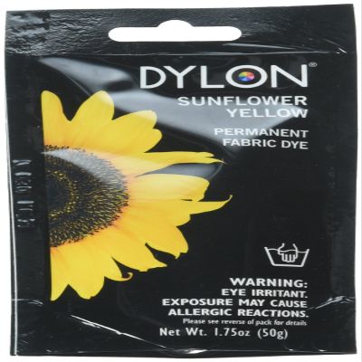 Dylon 87005 Permanent Fabric Dye, 1.75-Ounce, Sunflower Yellow