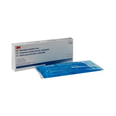 3M 1570 Nexcare Reusable Gel Cold or Hot Pack with Cover, Plastic, 1" x 10" x 4"