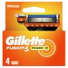 Gillette Fusion5 Power Razor Blades Men, Pack of 4 Razor Blade Refills with Precision Trimmer, 5 Anti-Friction Blades, Suitable for Mailbox view 1