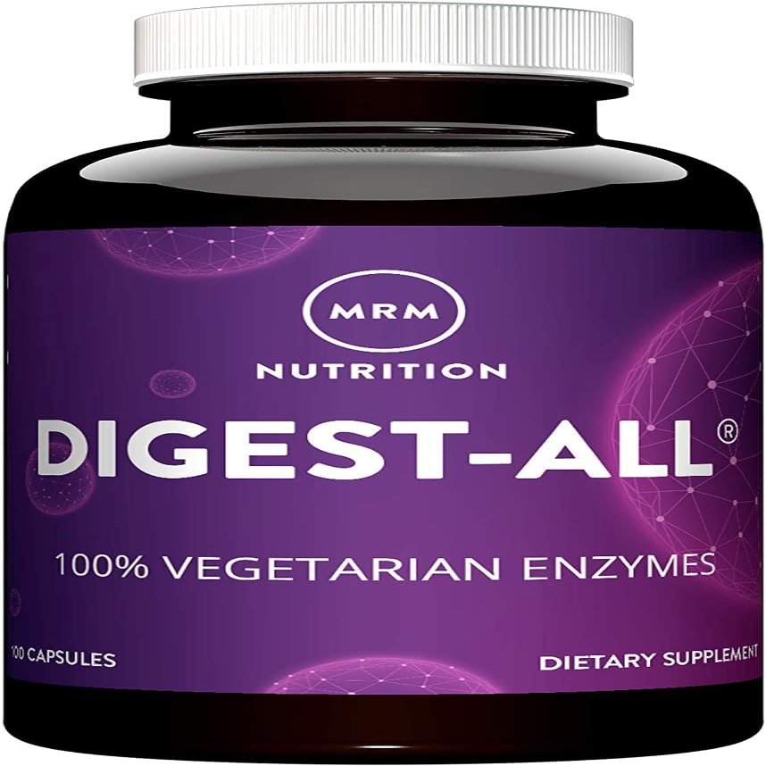 MRM Nutrition Digest-All | Digestive Enzymes | 100 Capsules | Supports Digestion & Nutrient Absorption | Lactase, Amylase & Lipase | Relieves Bloating & Gas | Gluten-Free | GMP Certified