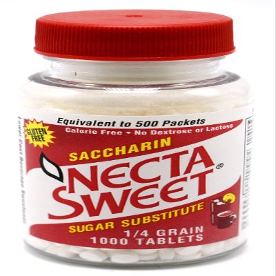 Necta Sweet Saccharin Sugar Substitute 0.25 Grain Tablets - 1000 Each