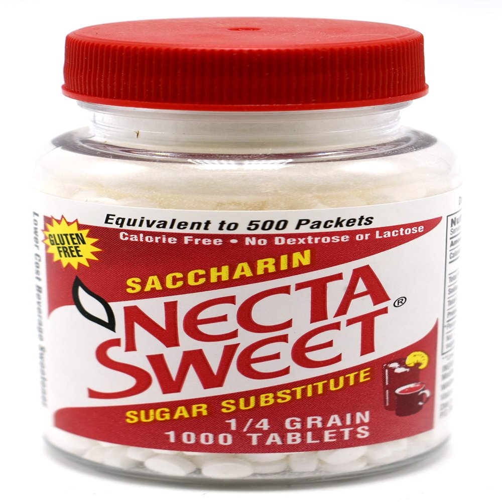 Necta Sweet Saccharin Sugar Substitute 0.25 Grain Tablets - 1000 Each