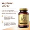 Solgar CoQ-10 (Coenzyme Q-10) 200 mg Vegetable Capsules - Pack of 30 view 3