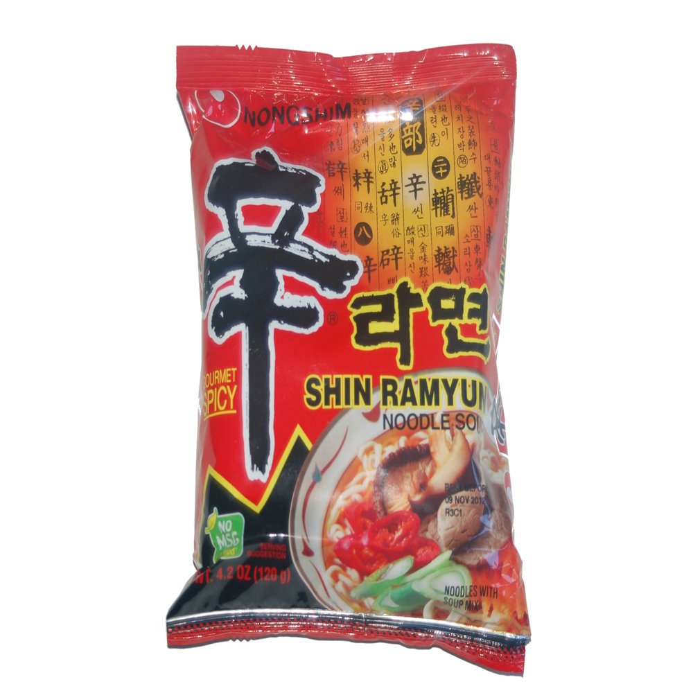 Nong Shim, Shin Ramyun Noodle Soup Gourmet Spicy (Pack of 20)