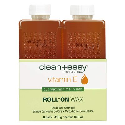 Clean & Easy Wax Refill 6-Pack Large Vitamin E