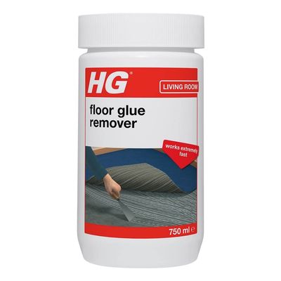 HG Floor Glue Remover, Effective Flooring Adhesive Removal, Dissolves Vinyl Flooring Glue & Carpet Glue, LVT & Laminate Tile Adhesive Remover, Extra Strong - 750ml