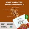 Erin Baker's Homestyle Granola, Fruit & Nut, Gluten-Free, Ancient Grains, Vegan, Non-GMO, Cereal, 12-ounce bags (Pack of 6) view 3