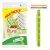 BIC Pure 3 Lady, Disposable Razors with 3 Stainless Steel Blades and Aloe Vera Lubricating Strip, Pack of 8 view 1