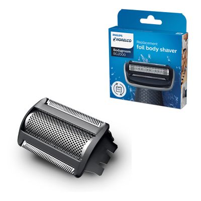 Philips Norelco BG2000/40 Bodygroom Replacement Trimmer/Shaver Foil, Steel, Black Metal