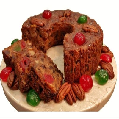 Assumption Abbey Fruit Cake in Traditional Tin, 2 lbs by Assumption Abbey Monastery