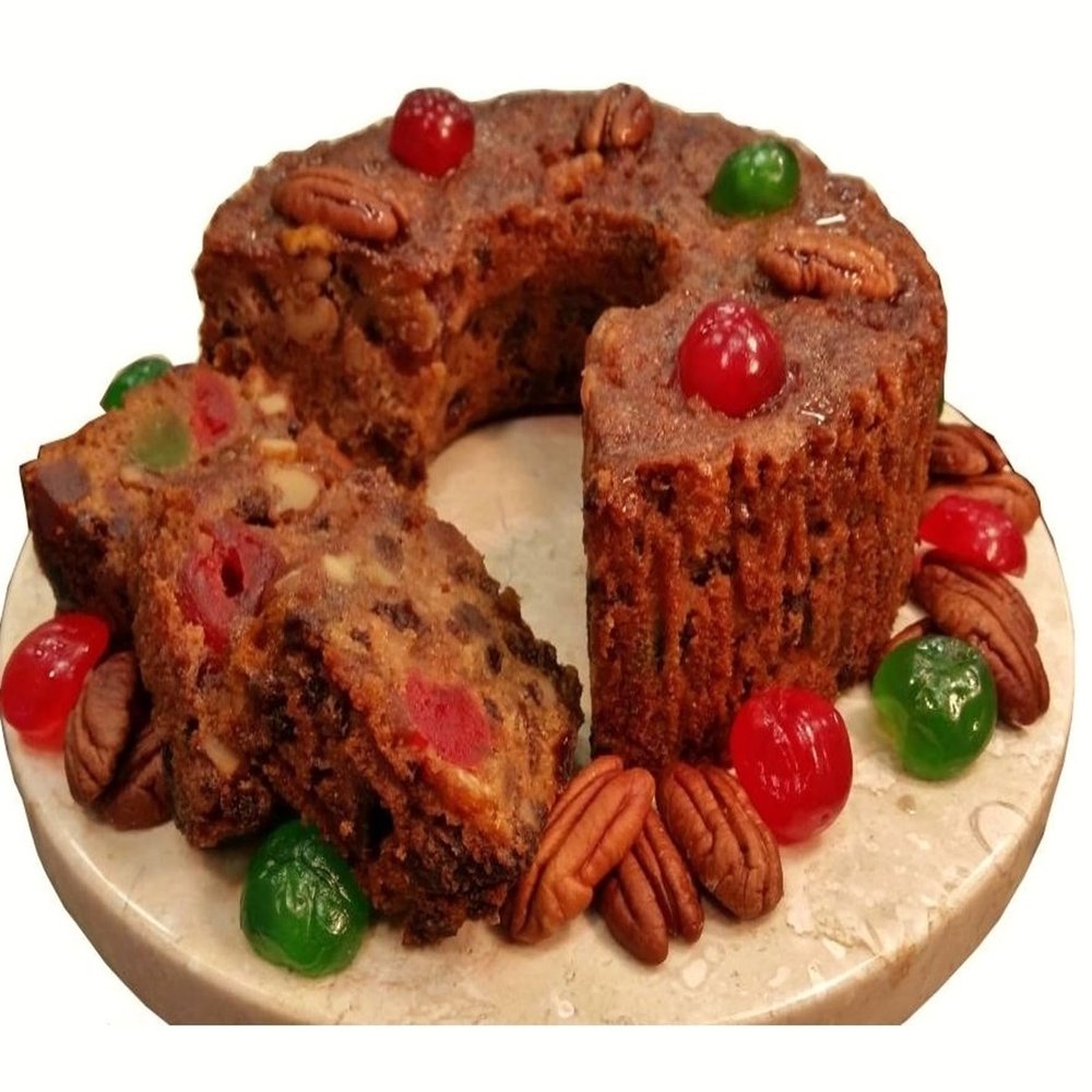 Assumption Abbey Fruit Cake in Traditional Tin, 2 lbs by Assumption Abbey Monastery