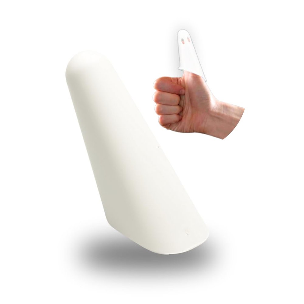 Body Sport Thumbsavers Classic - Manual Massage Therapist Hand Tool - Medium, White