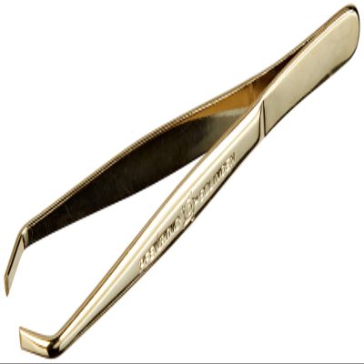 Pfeilring 9cm Gold Plated Tong Eyebrow Tweezers