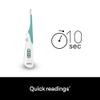 Braun High Speed Digital thermometer - Digital Stick for Multi-Site Usage - Orally, Rectally or Underarm - Baby and Infant Friendly - #1 Brand among doctors(1) - PRT1000 (Package may vary) view 4